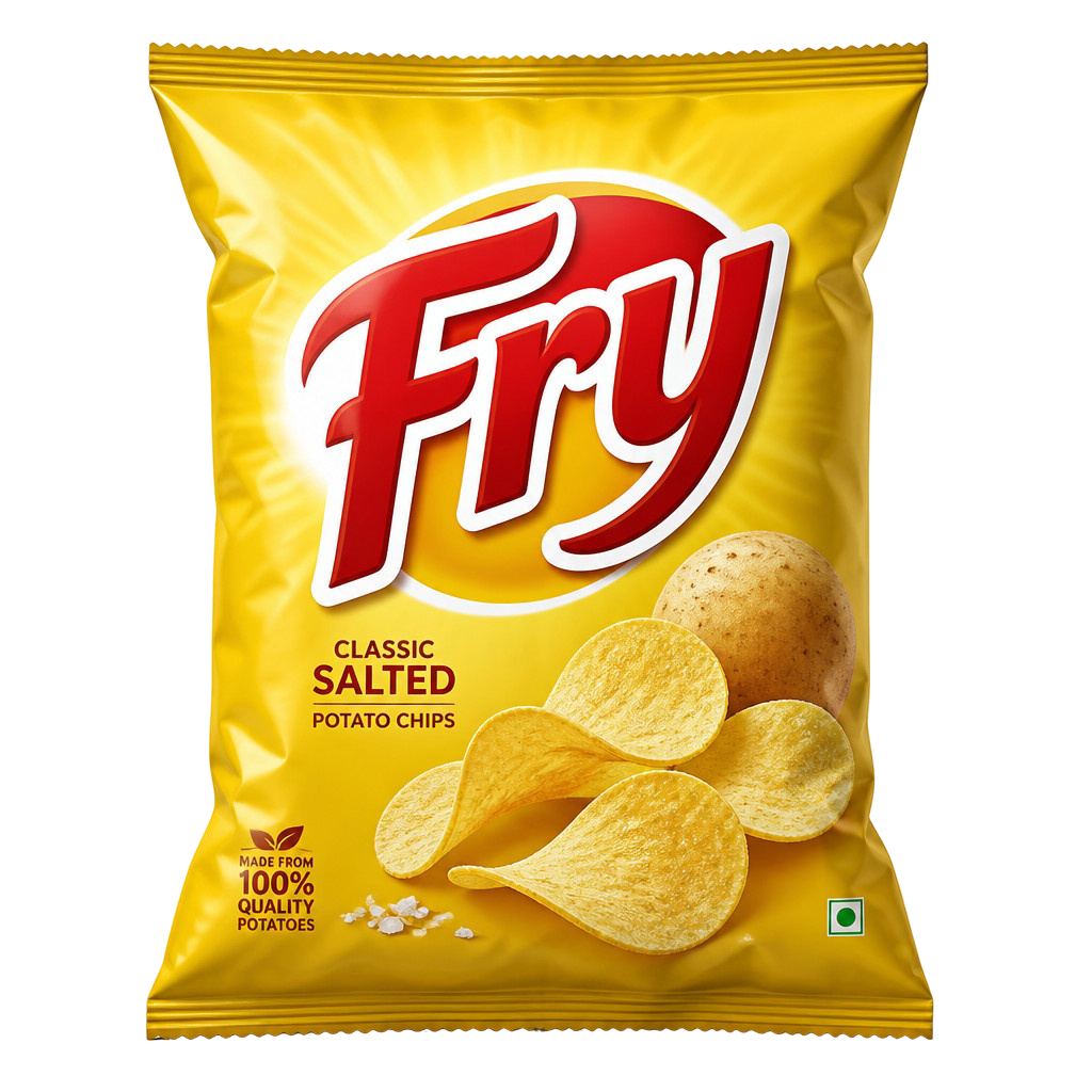 Paquet de chips avec QR code